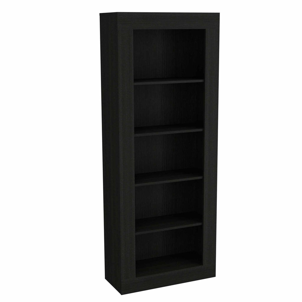 70" Black Five Tier Bookcase - Homeroots - Flyclothing LLC