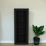70" Black Five Tier Bookcase - Homeroots - Flyclothing LLC