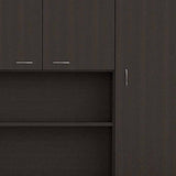 67" Modern Black Pantry Cabinet with Five Shelves - Homeroots - Flyclothing LLC