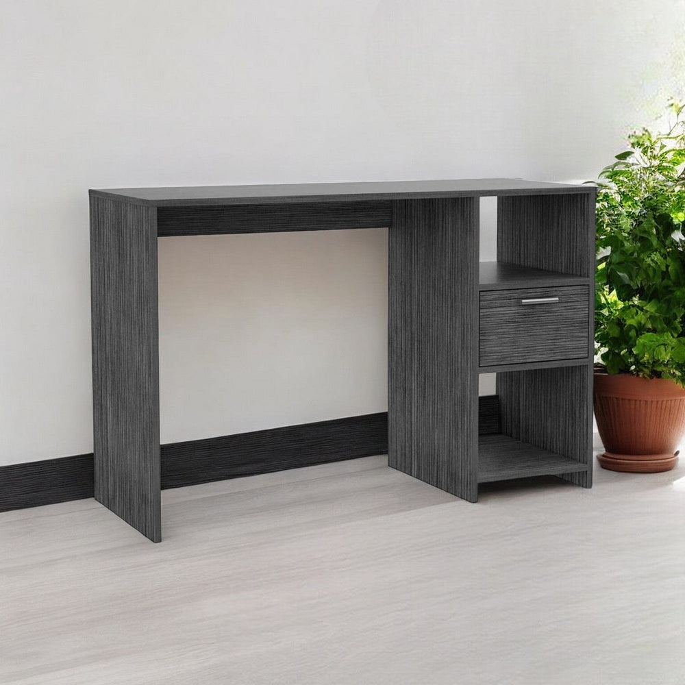 43" Gray Computer Desk - Homeroots - Flyclothing LLC