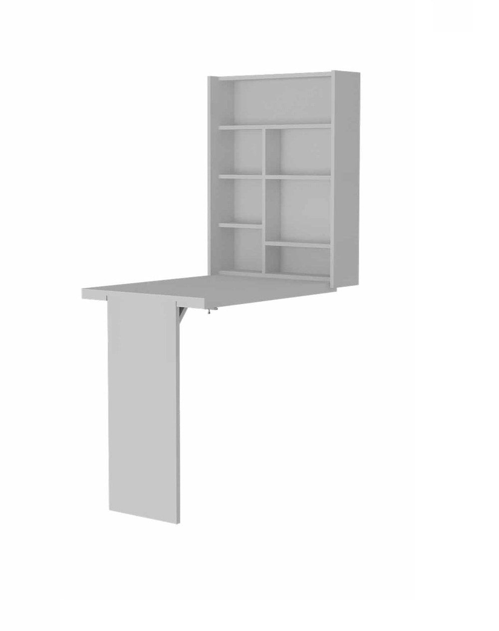 24" White Wall Mounted Writing Desk - Homeroots - Flyclothing LLC