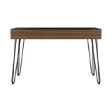 47" Brown and Black Computer Desk - Homeroots - Flyclothing LLC