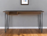 55" Brown and Black Computer Desk - Homeroots - Flyclothing LLC