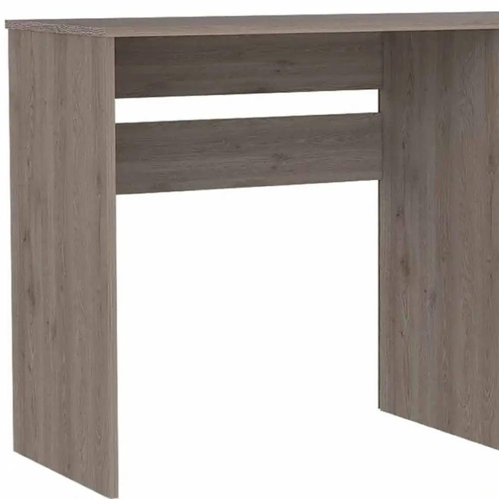 47" Light Gray Computer Desk With Three Drawers - Homeroots - Flyclothing LLC