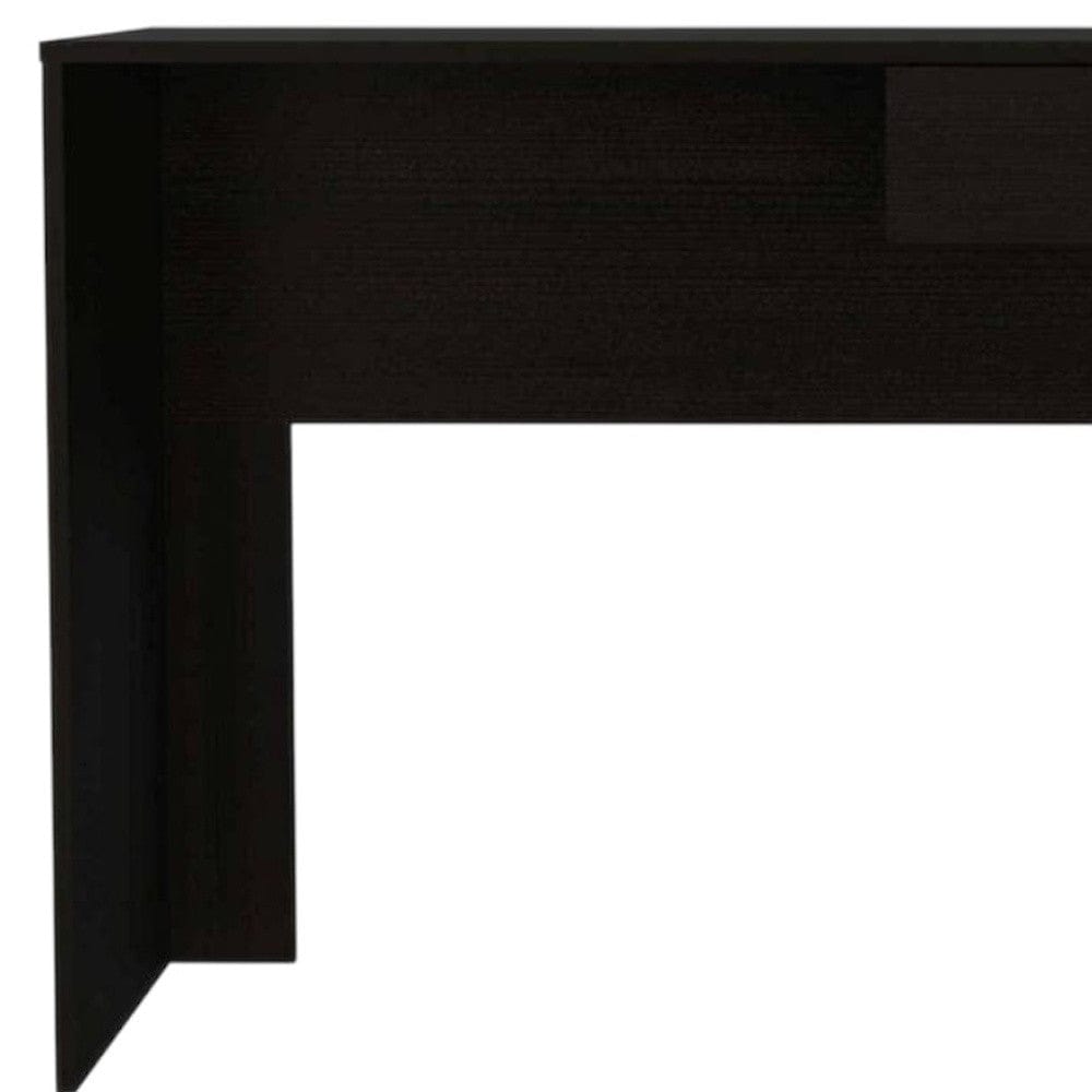 47" Black Computer Desk - Homeroots - Flyclothing LLC