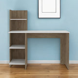 47" White and Brown Computer Desk - Homeroots - Flyclothing LLC