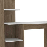 47" White and Brown Computer Desk - Homeroots - Flyclothing LLC