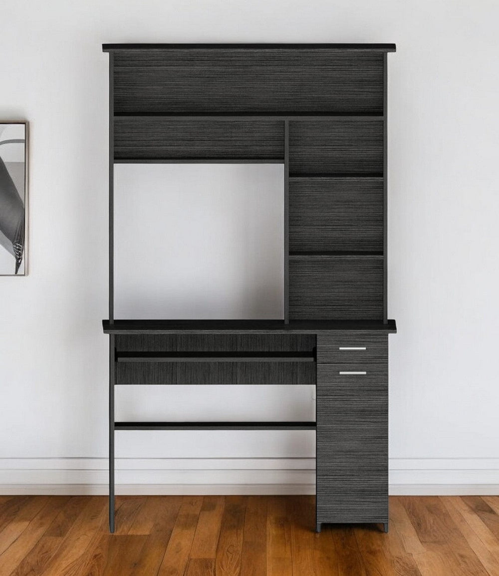 43" Gray Computer Desk - Homeroots - Flyclothing LLC