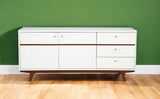 65" White Mahogany Solids And Veneer Cabinet Enclosed Storage TV Stand - Homeroots