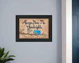Always Kiss Me Good Night Black Framed Print Wall Art - Homeroots - Flyclothing LLC