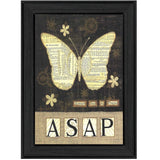 Always Say A Prayer Butterfly Black Print Wall Art - Homeroots - Flyclothing LLC