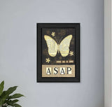 Always Say A Prayer Butterfly Black Print Wall Art - Homeroots - Flyclothing LLC