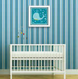 Beetle and Bob Baby Whale White Framed Print Wall Art - Homeroots - Flyclothing LLC