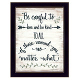 Be Careful 2 Black Framed Print Wall Art - Homeroots - Flyclothing LLC