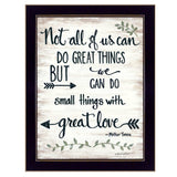 Great Love 1 Black Framed Print Wall Art - Homeroots - Flyclothing LLC