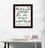 Great Love 1 Black Framed Print Wall Art - Homeroots - Flyclothing LLC