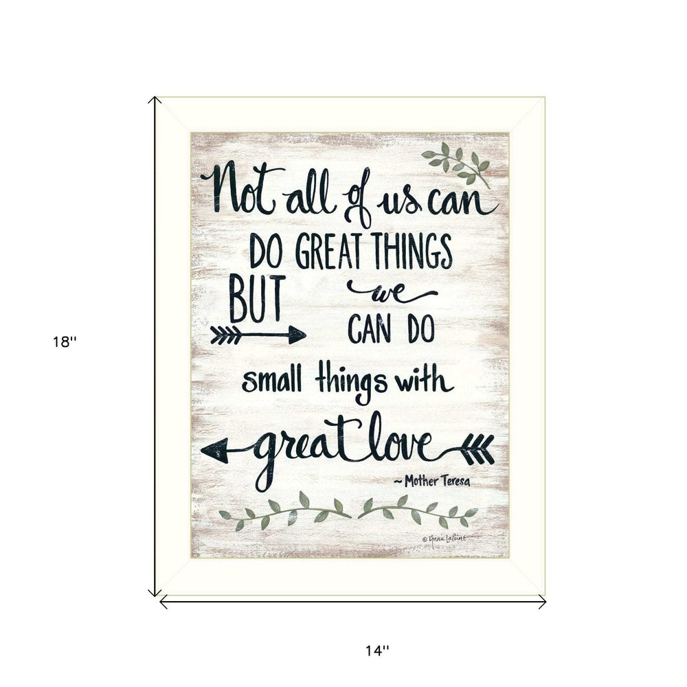Great Love 2 White Framed Print Wall Art - Homeroots - Flyclothing LLC