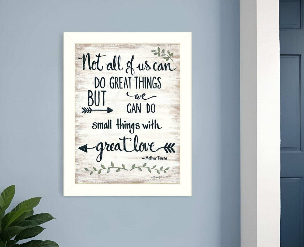 Great Love 2 White Framed Print Wall Art - Homeroots - Flyclothing LLC