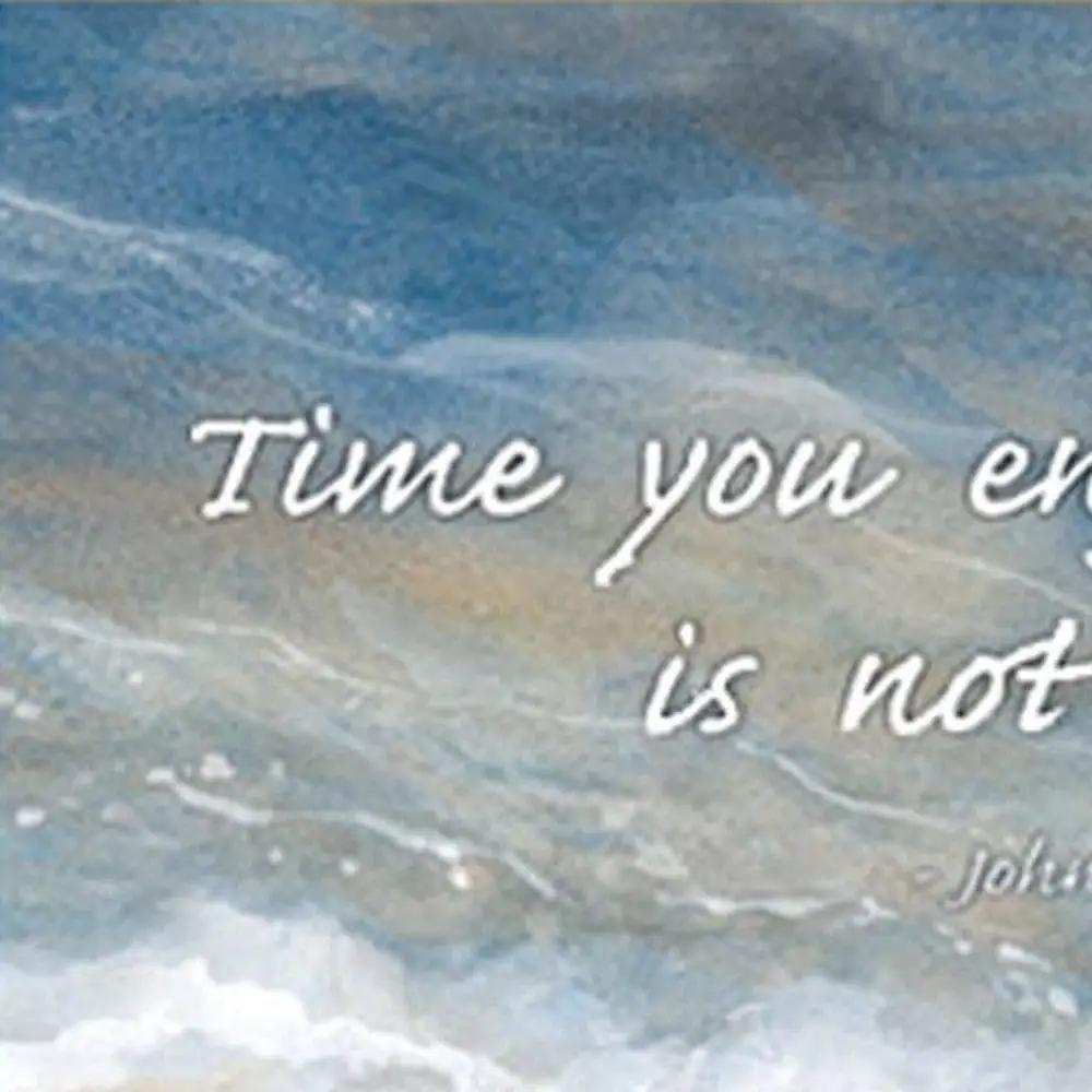 Time Wasted White Framed Print Wall Art - Homeroots - Flyclothing LLC