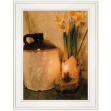 Daffodils 1 White Framed Print Wall Art - Homeroots - Flyclothing LLC