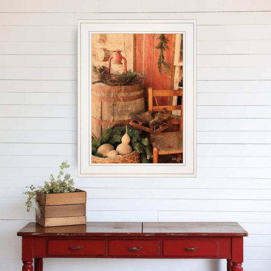 Vintage Skates 1 White Framed Print Wall Art - Homeroots - Flyclothing LLC