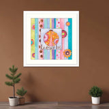 Ladybug Hugs White Framed Print Wall Art - Homeroots - Flyclothing LLC