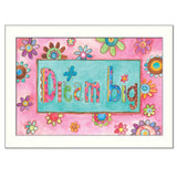 Dream Big Pink Motivational White Framed Print Wall Art - Homeroots - Flyclothing LLC