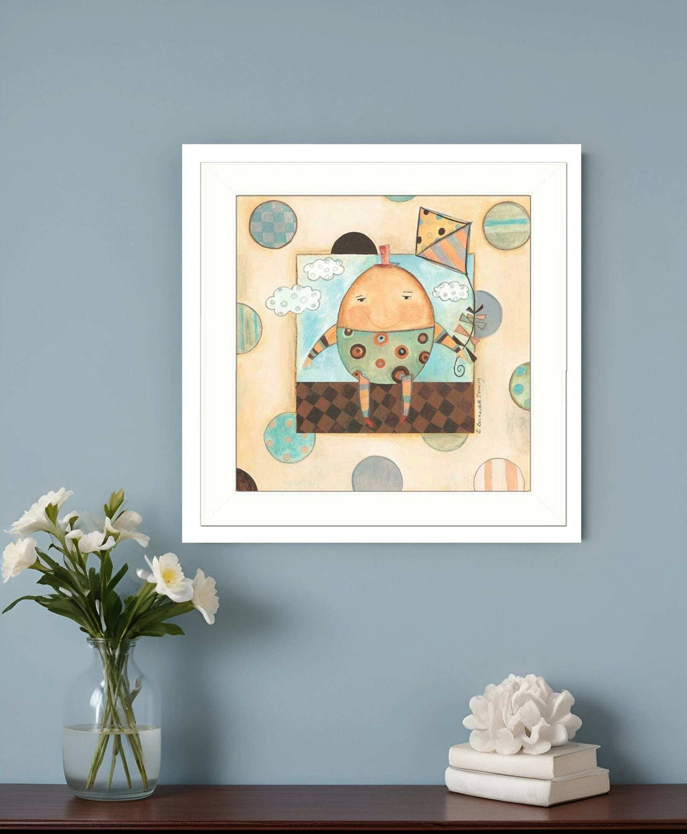 Humpty Dumpty White Framed Print Wall Art - Homeroots - Flyclothing LLC