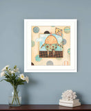 Humpty Dumpty White Framed Print Wall Art - Homeroots - Flyclothing LLC