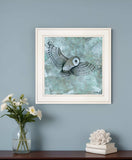 Simplicity Owl 1 White Framed Print Wall Art - Homeroots - Flyclothing LLC