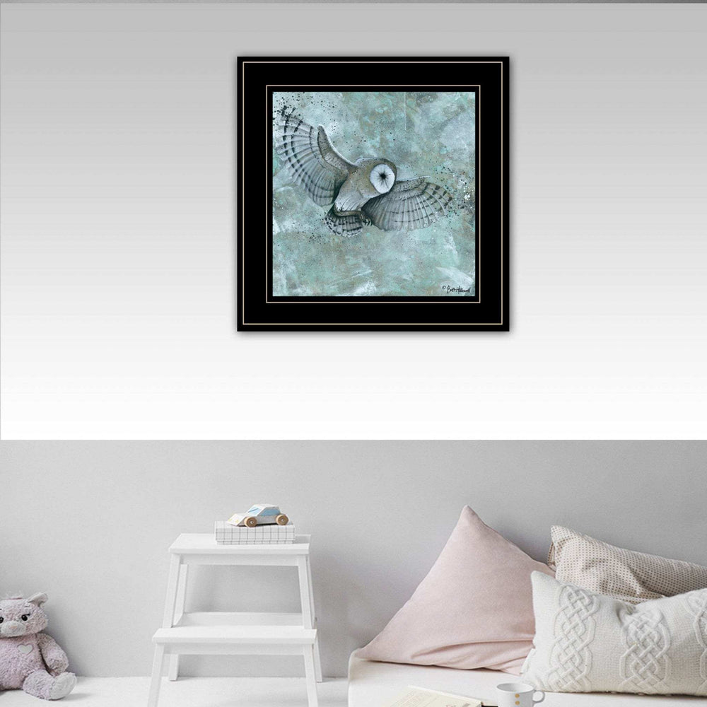 Simplicity Owl 2 Black Framed Print Wall Art - Homeroots - Flyclothing LLC