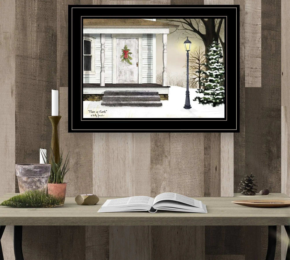 Peace On Earth 3 Black Framed Print Wall Art - Homeroots - Flyclothing LLC