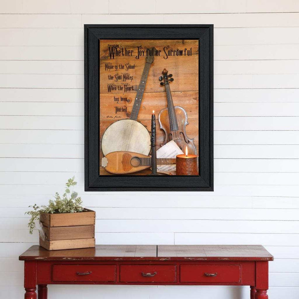 Music 9 Black Framed Print Wall Art - Homeroots - Flyclothing LLC