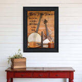 Music 9 Black Framed Print Wall Art - Homeroots - Flyclothing LLC