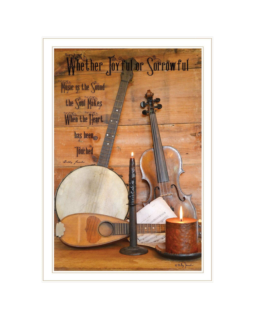 Music 11 White Framed Print Wall Art - Homeroots - Flyclothing LLC