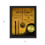 Time Black Framed Print Wall Art - Homeroots - Flyclothing LLC