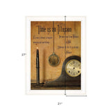 Time is an Illusion 3 White Framed Print Wall Art - Homeroots - Flyclothing LLC