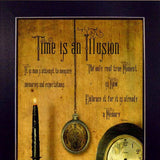 Time is the Illusion Black Picture Frame Print Wall Art - Homeroots - Flyclothing LLC