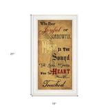 Sound of the Soul 1 White Framed Print Wall Art - Homeroots - Flyclothing LLC