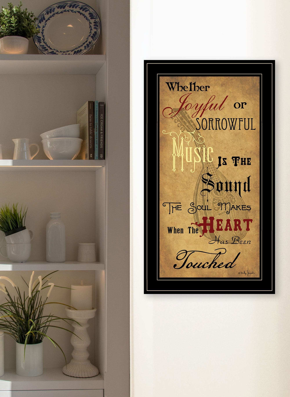 Sound of the Soul 2 Black Framed Print Wall Art - Homeroots - Flyclothing LLC