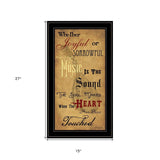 Sound of the Soul 2 Black Framed Print Wall Art - Homeroots - Flyclothing LLC