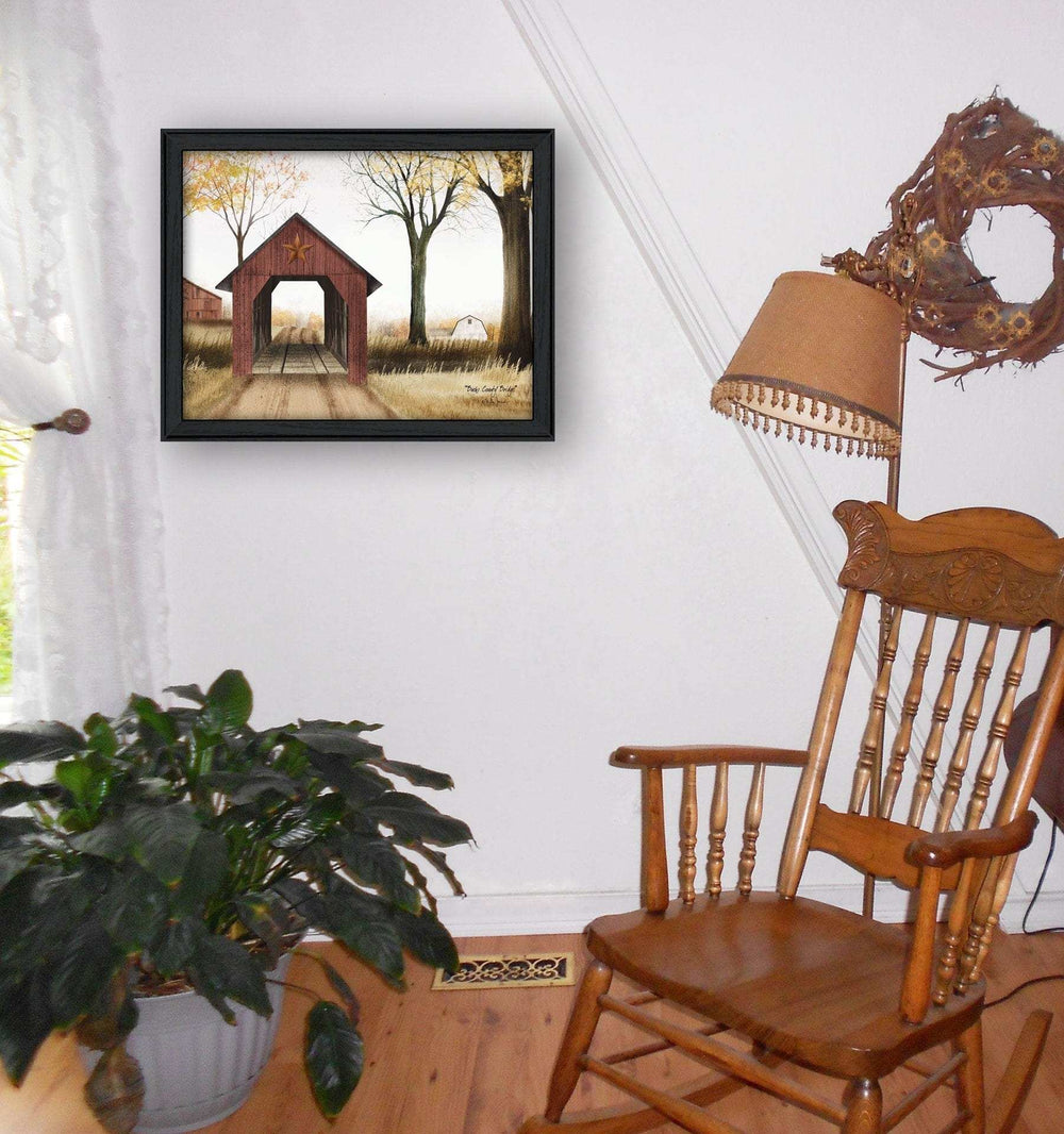 Bucks County Bridge 4 Black Framed Print Wall Art - Homeroots - Flyclothing LLC