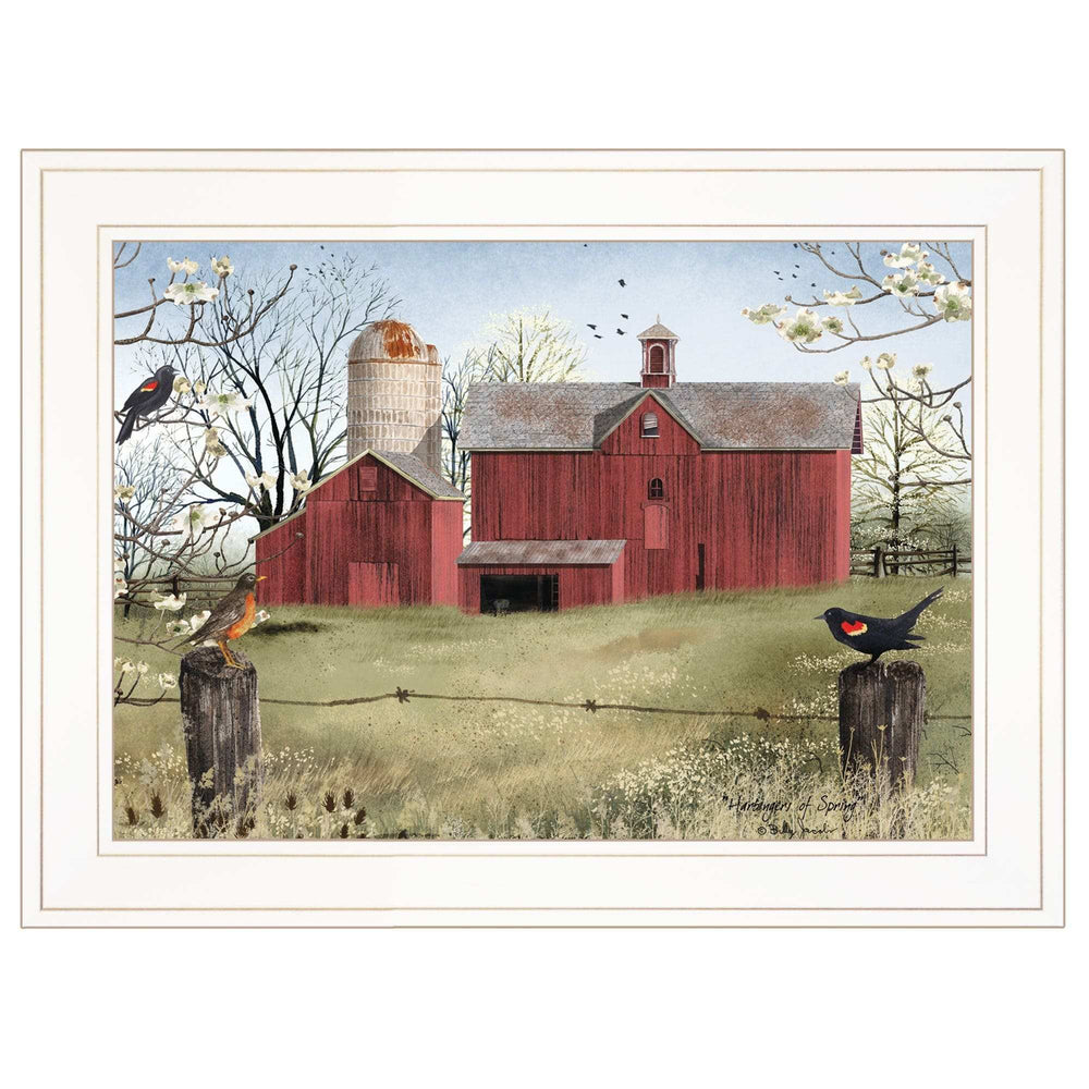 Harbingers of Spring 3 White Framed Print Wall Art - Homeroots - Flyclothing LLC