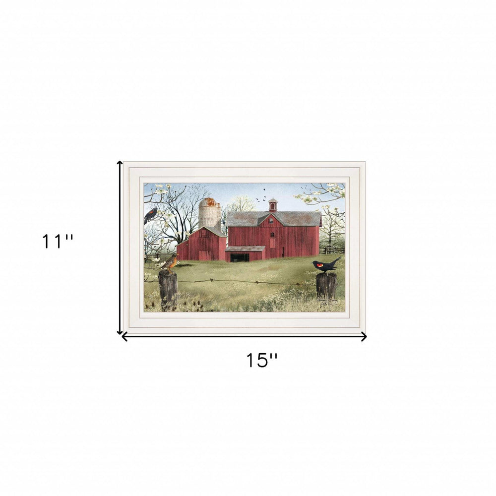 Harbingers of Spring 1 White Framed Print Wall Art - Homeroots - Flyclothing LLC