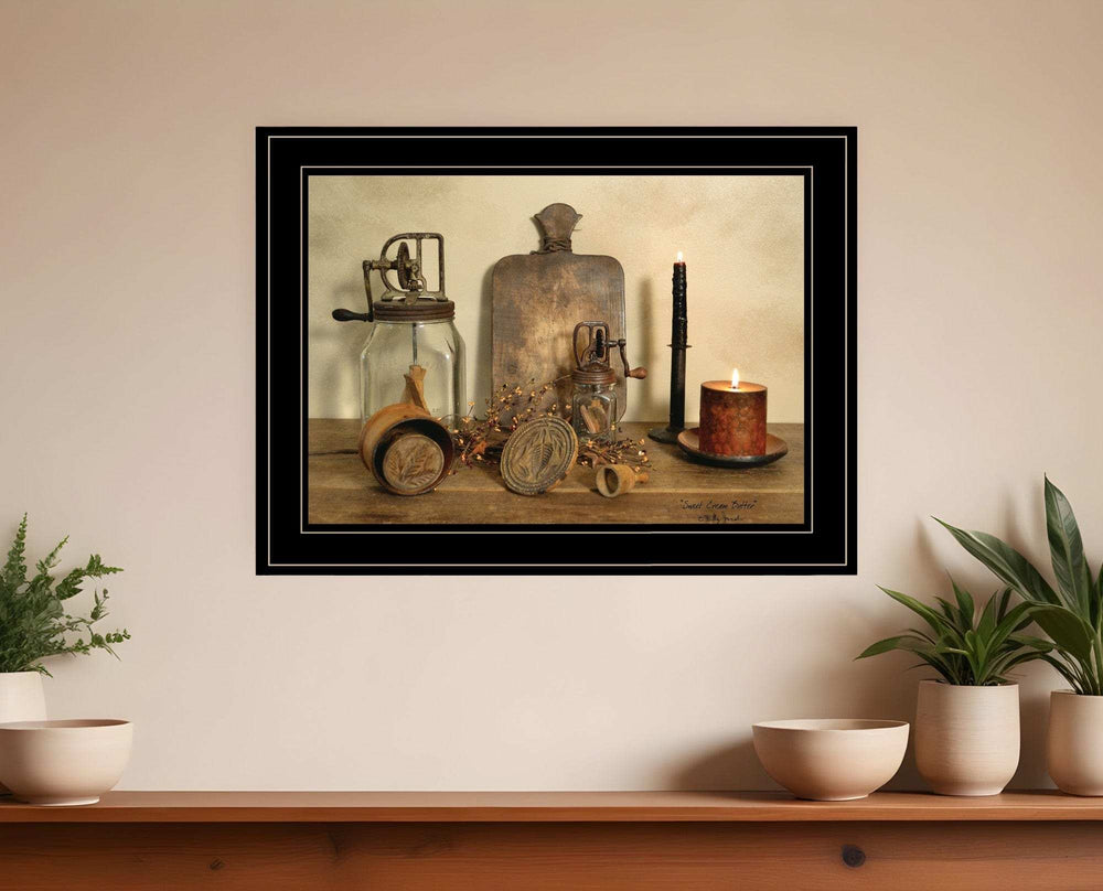 Sweet Cream Butter 2 Black Framed Print Wall Art - Homeroots - Flyclothing LLC