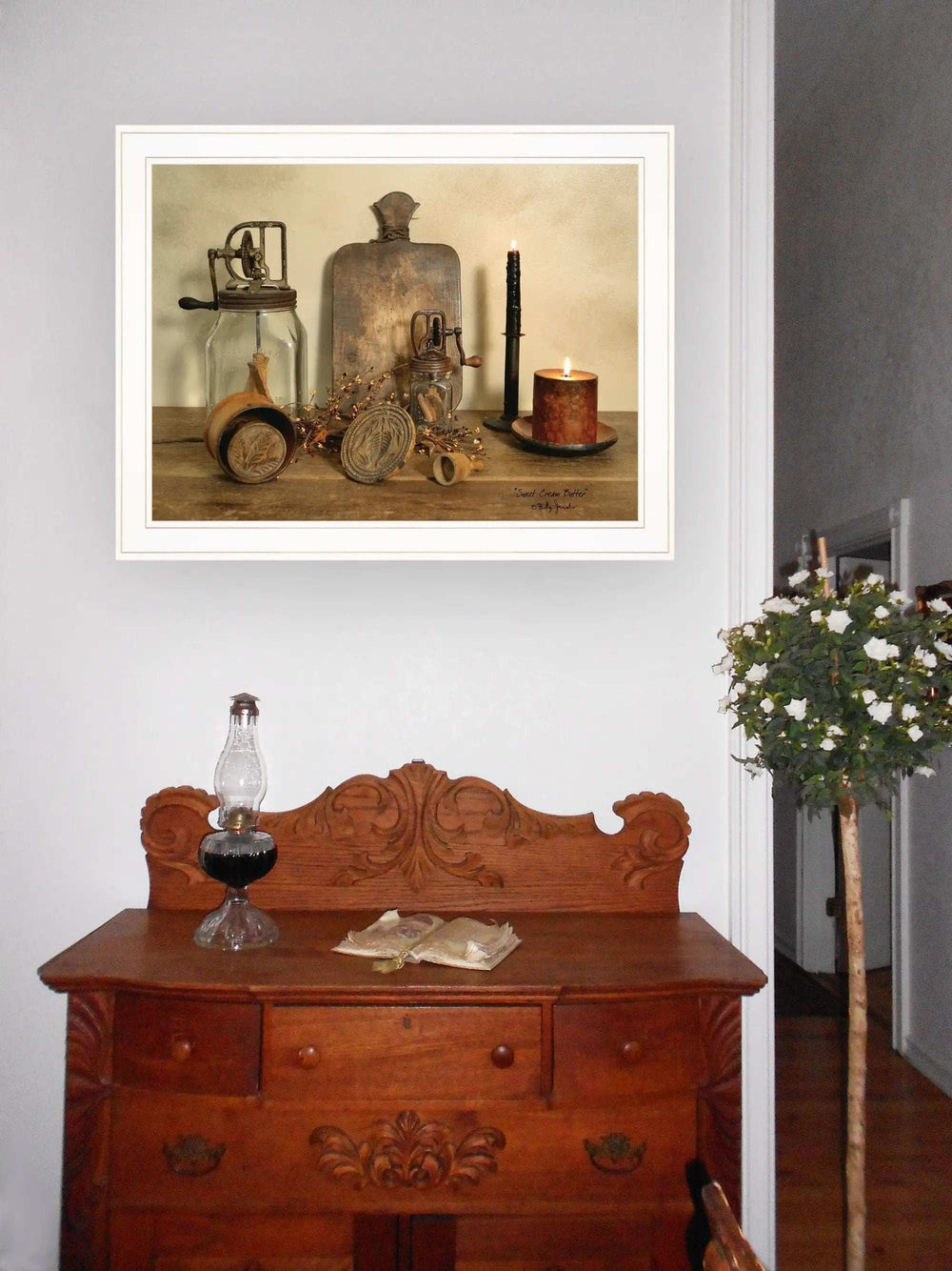 Sweet Cream Butter 3 White Framed Print Wall Art - Homeroots - Flyclothing LLC