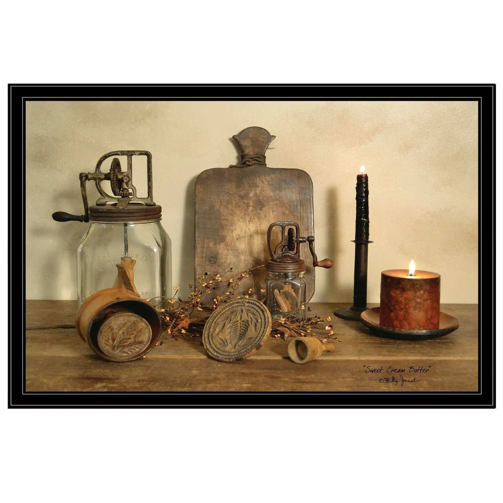 Sweet Cream Butter 6 Black Framed Print Wall Art - Homeroots - Flyclothing LLC