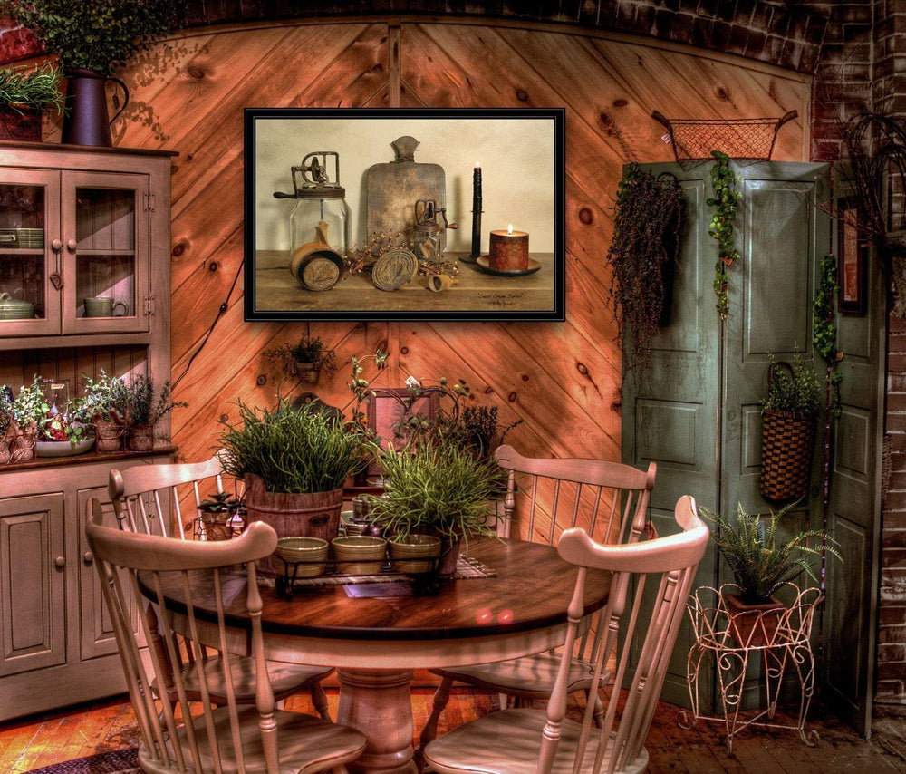 Sweet Cream Butter 6 Black Framed Print Wall Art - Homeroots - Flyclothing LLC