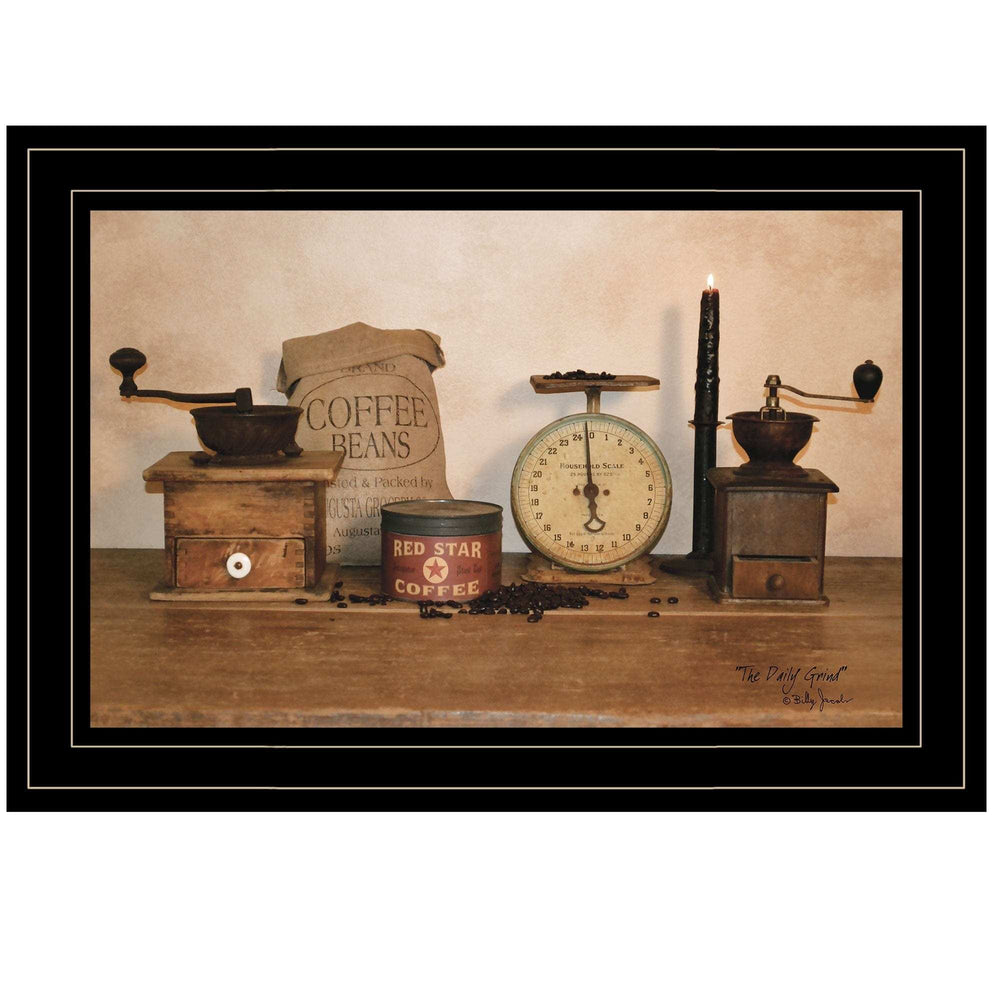 The Daily Grind 2 Black Framed Print Wall Art - Homeroots - Flyclothing LLC