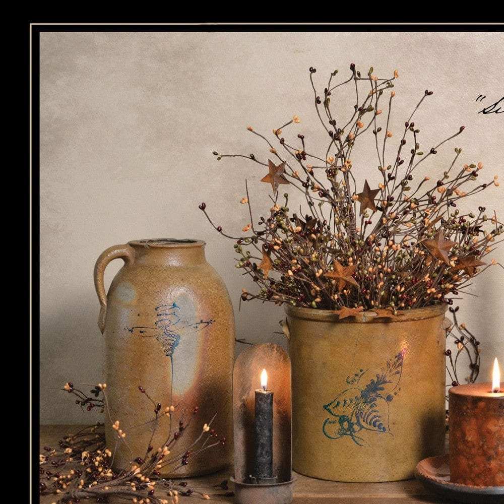 Simple Blessings 6 Black Framed Print Wall Art - Homeroots - Flyclothing LLC